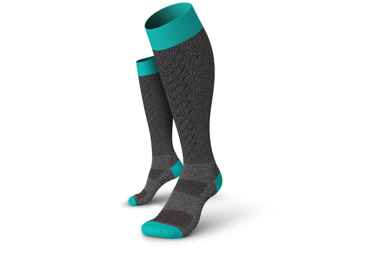 INCYLENCE RENEWED COMPRESSION V2 DARK GREY CYAN