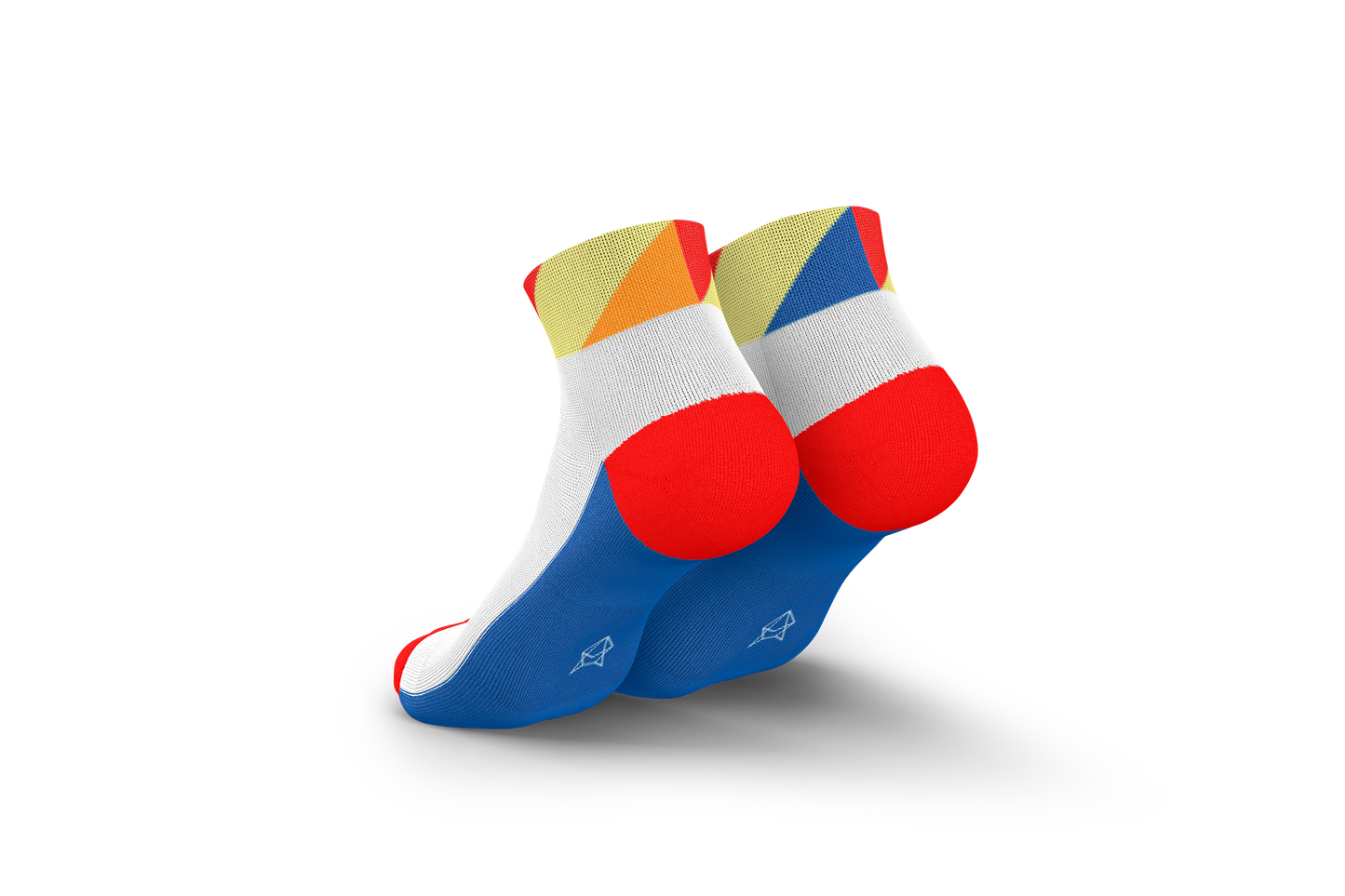 INCYLENCE RUNNING POLYGONS SHORT BLUE INFERNO