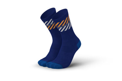 Merino Light Lanes Navy Orange