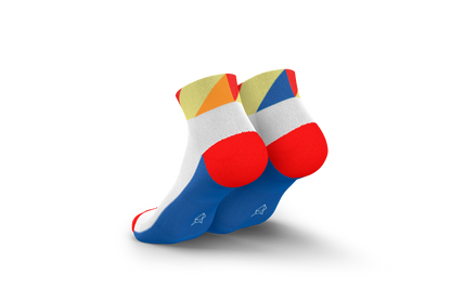 INCYLENCE RUNNING POLYGONS SHORT BLUE INFERNO